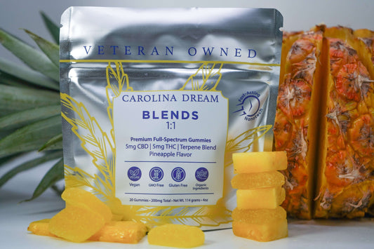Carolina Dream CBD, THC, and CBN gummies and tinctures – hemp-derived, fast-acting, and formulated for sleep, stress, and focus