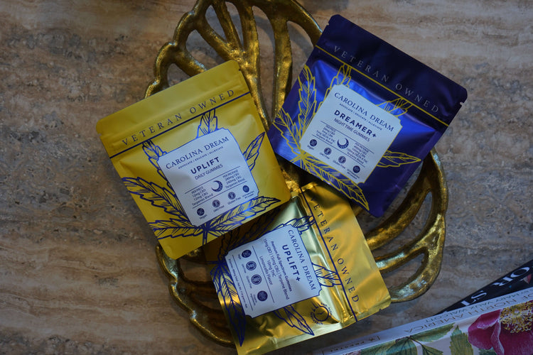 Carolina Dream CBD, THC, and CBN gummies and tinctures – hemp-derived, fast-acting, and formulated for sleep, stress, and focus