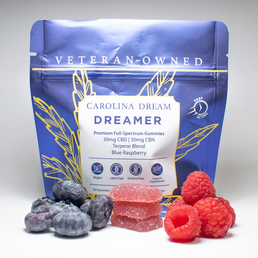 Carolina Dream Dreamer CBN + CBD nighttime gummies package
